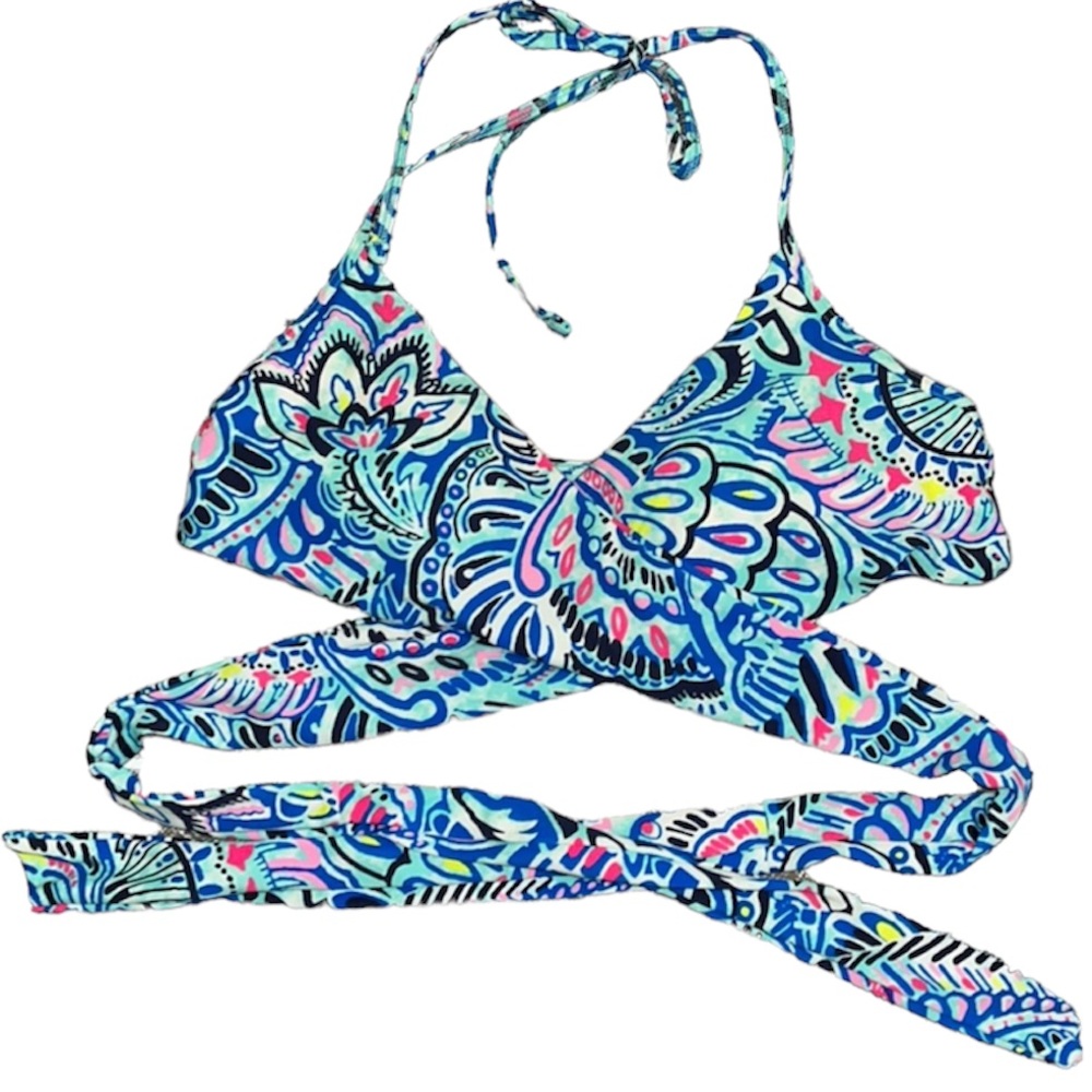 Aerie wrap swim top